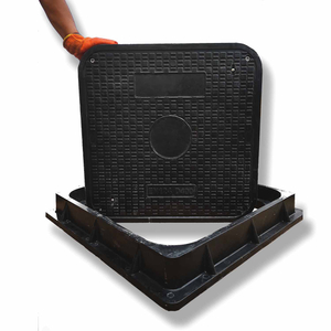 Tapa de registro D400 SMC para tratamiento de aguas residuales en construcci&oacute;n municipal